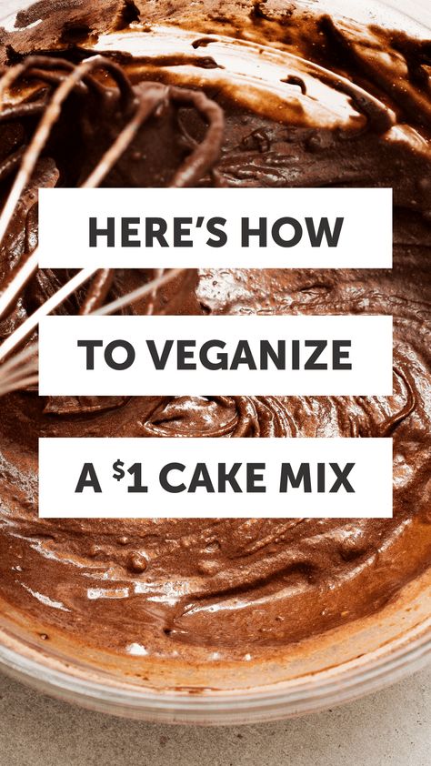 Vegan Box Cake, Vegan Cake Mix, Vegan Birthday Cake, Cakes To Make, Egg Allergy, Boxed Cake, Vegan Chocolate Cake, Vegan Cake Recipes, Vegan Cupcakes