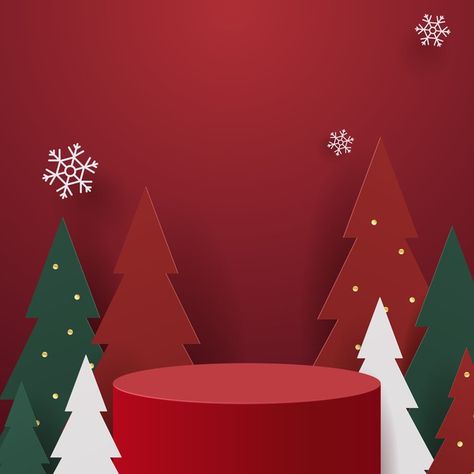 Christmas Theme Illustration, Christmas 3d Design, Christmas Set Design, Christmas Podium, Podium Illustration, Christmas Theme Background, Christmas Vector Illustration, New Year Theme, Christmas Booth