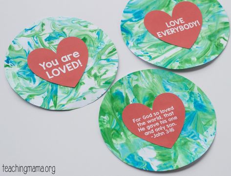 Love Craft for Preschoolers Share God's Love Craft, Jesus Loves You Craft For Kids, God So Loved The World Craft, For God So Loved The World Craft, God Loves Me Craft For Kids, Winter Vbs, Creation Preschool Craft, Bible Buddies, Preschool Family Theme