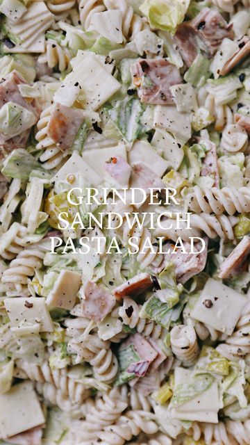 Mayo Pasta Salad Recipes, Grinder Sandwich, Red Wine Recipe, Sub Sandwich, Pasta Salad Dressing, Deli Turkey, Vinegar Dressing, Sub Sandwiches, Chicken Pasta Salad