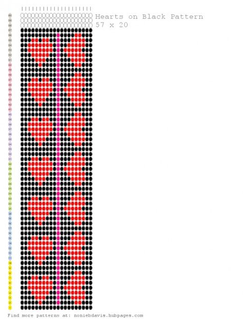 Beautiful bead weaving patterns with simple heart designs.  These patterns are used for seed bead square stitch or bead looms. Seed Bead Square Stitch, Bead Square Stitch, Free Bead Loom Patterns, Indigenous Studies, Beading Loom, Square Stitch, Bead Loom Designs, Loom Jewelry, Seed Bead Pattern