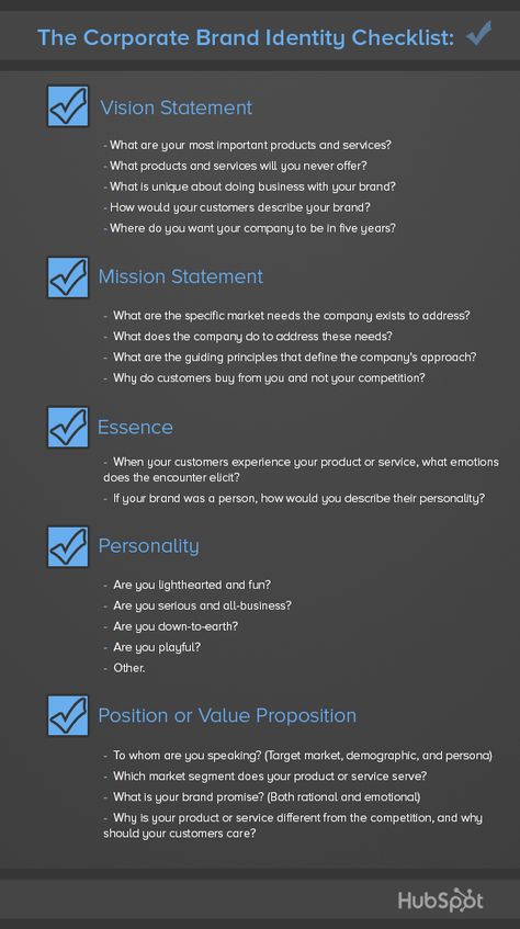 The Corporate Brand Identity Checklist Branding Infographic, Branding Checklist, Corporate Communication, Marketing Communications, Big Business, Brand Development, Corporate Branding, Personal Brand, Corporate Design