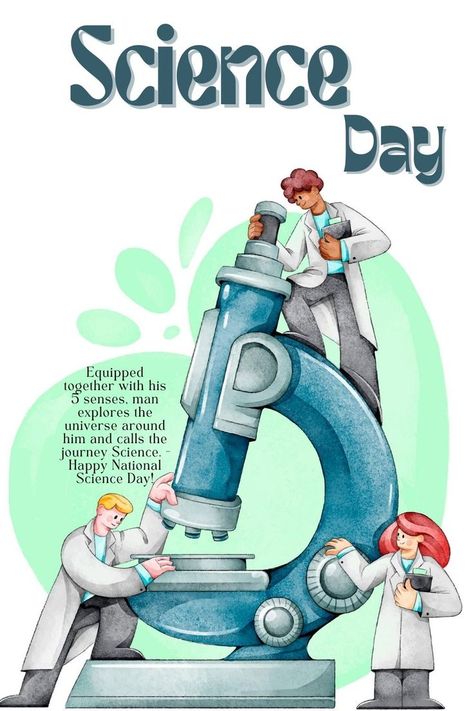 National Science Day .............. Science Day Poster Ideas, National Science Day Poster Drawing, Science Posters Aesthetic, World Science Day Poster, National Technology Day Poster, Science Related Drawings, Biotechnology Poster, Scientists Drawing, Science Day Poster Design