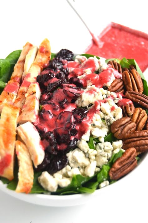 Michigan Salad Recipe, Michigan Cherry Salad, Savory Cherry Recipes, Cherry Salad Recipes, Cherry Salad, Cottage Cheese Salad, Cherries Salad, Michigan Food, Pecan Salad