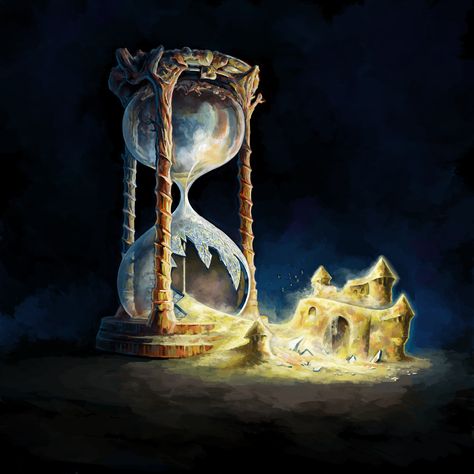 Fantasy world outside an hourglass Hourglass Drawing, Hourglass Tattoo, Sand Clock, Hourglasses, Sand Timers, John Singer Sargent, Arte Fantasy, Sand Castle, Memento Mori