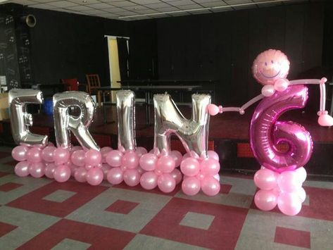 Name Balloon Decorations, Name Balloons Letters, Ballon Collums, Name Balloons, Balloon Numbers, Balloons Galore, Balloon Letters, Balloon Words, Balloon Display