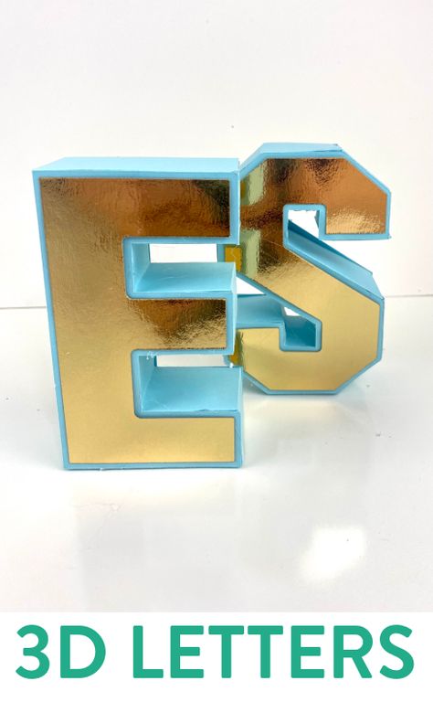 3d Letters Diy Templates, 3d Paper Letters, 3d Letters Decoration, 3d Letters Diy, Paper Letters, How To Make Letters, Fun Home Decor, Adorable Home, Beginner Crafts