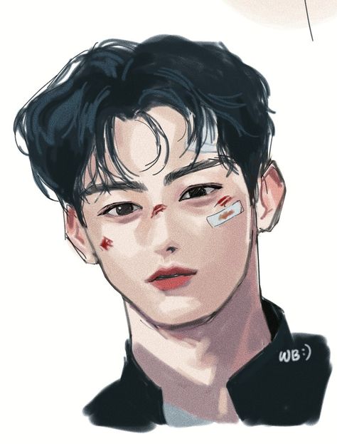 Eunwoo Sketch, Cha Eun Woo Sketch, Cha Eun Woo Drawing, Cha Eunwoo Fanart, Kdrama Art, Japanese Art Samurai, Bike Sketch, Cha Eun Woo Astro, Eun Woo Astro