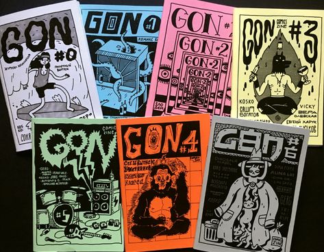 GON Comics Zine on Behance Art Zine, Zine Design, Graphic Poster Art, Sketchbook Journaling, 가을 패션, Design Graphique, Artist Books, Graphic Design Posters, Graphic Poster