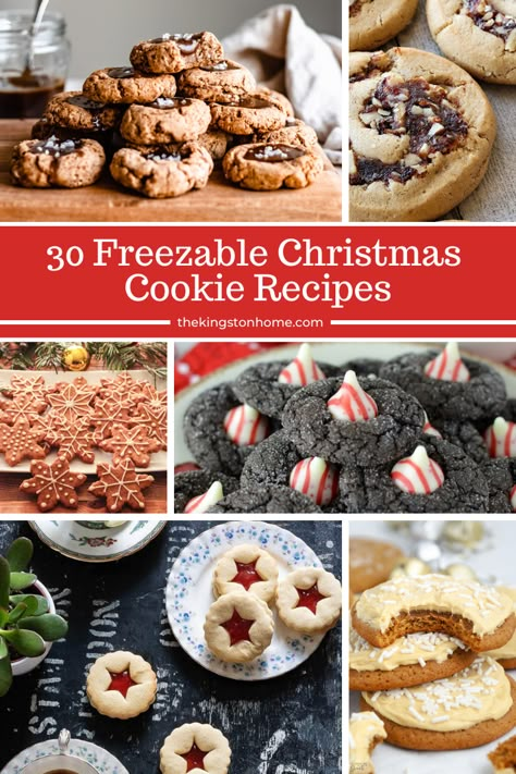 Freezable Christmas Cookies Recipes, Christmas Cookies Make Ahead And Freeze, Best Cookies To Freeze For Christmas, Christmas Baking Freezable, Christmas Cookies That Can Be Frozen, Christmas Treats That Freeze Well, Freezer Friendly Christmas Cookies, Freezable Christmas Baking Recipes, Freezing Christmas Cookies