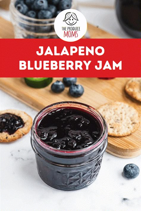 Blueberry Pepper Jam, Blueberry Habanero Jam, Spicy Jam Recipes, Blueberry Pepper Jelly Recipe, Blueberry Jalapeno Jam Recipe, Blueberry Jalapeno Jam, Blueberry Jam Recipes, Pepper Preserves, Pepper Jam Recipe