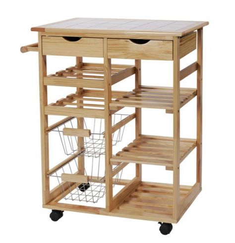 Kitchen Storage - Our Pick of the Best | Ideal Home Kitchen Trolley Design, Kitchen Storage Trolley, Organiser Cucina, Kitchen Island Trolley, Kitchen Storage Cart, Island Cart, Pine Kitchen, Rolling Kitchen Island, Kitchen Trolley