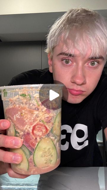 Logan🪵 on Instagram: "New cucumber recipe alert 🚨" Logan’s Cucumbers Recipe, Cucumber Salad Ideas, Logans Viral Cucumber Salad, Logan Cucumber Salad Recipe, Whole Cucumber Recipes, Logan Cucumber Recipes, Logan Cucumber Salad, English Cucumber Recipes, Mini Cucumber Recipes