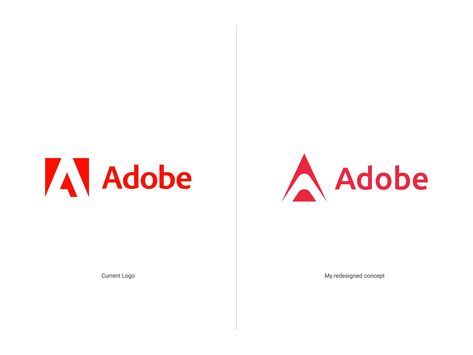 Adobe Logo Redesign Concept by Abdul Gaffar Adobe Logo, Logo Idea, Logo Redesign, Shoe Polish, Ui Design, Global Community, Creative Professional, Concept Design, Logo Design