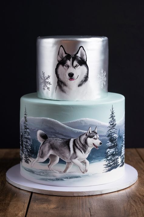 Howl-worthy Siberian Husky Cake Designs for Dog Lovers Wolf Cakes For Kids, Dog Birthday Cake Ideas, Husky Cake, Wolf Cake, Scorpio Zodiac Facts, Dog Birthday Cake, Husky Lover, Birthday Cake Ideas, Dog Cake