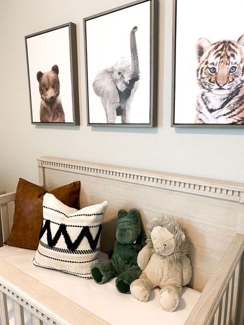 Neutral Safari Nursery Gender Neutral Nursery Safari, Neutral Safari Nursery, Safari Themed Nursery, Safari Nursery Wall, Sweet Room, Safari Nursery Wall Art, Safari Baby Animals, Baby Nursery Art, Safari Theme Nursery