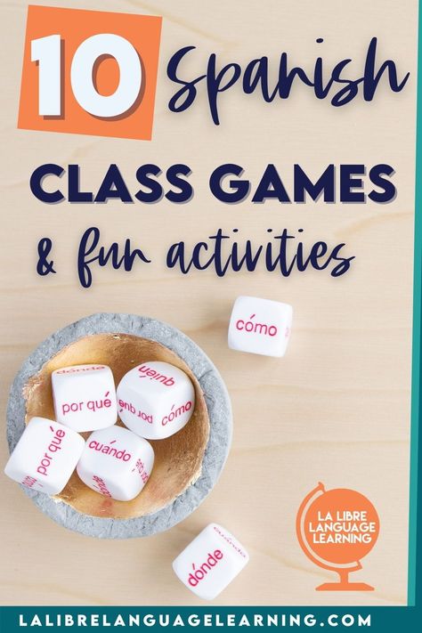 Spanish Games For Middle School, Spanish Lessons For Middle School, Spanish 1 Activities, Spanish Number Activities, Spanish Class Activities High Schools, Games For Spanish Classroom, Spanish Tutoring Ideas, Spanish Games For High School, High School Spanish Classroom Activities