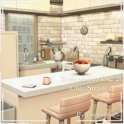 Sims 4 Content, Apartment Chic, Island Living, Cottage Living, City Living, Home Chef, The Sims 4, Sims Cc, The Sims