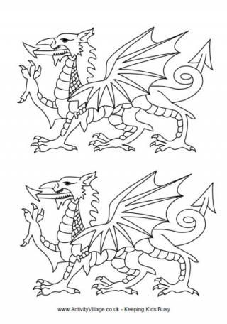 Welsh Dragon Templates Welsh Tattoo, Welsh Love Spoons, Dragon Designs, Welsh Flag, Dragon Coloring, Saint David, Welsh Dragon, Dragon Crafts, Barbie Coloring Pages