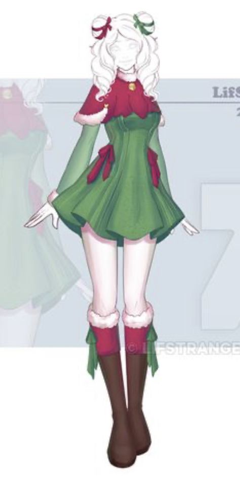 Christmas Outfit Aesthetic, Character Dress Up, Modern Costumes, Dress Design Drawing, Clothing Design Sketches, Drawing Anime Clothes, Dress Drawing, Dress Sketches, Cartoon Outfits