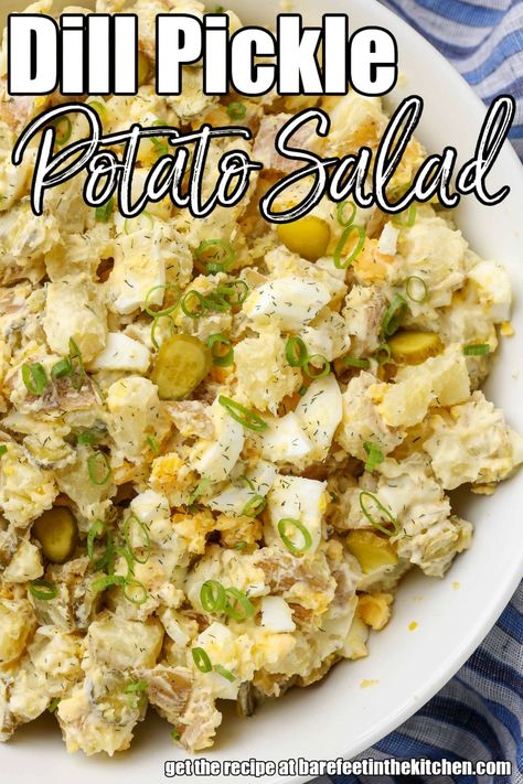 Dill Pickle Potato Salad Recipe, Dill Pickle Potato Salad, Pickle Potato Salad, Potatoes Salad, Potato Salad Dill, Homemade Potato Salads, Dill Potatoes, Dill Recipes, Potato Salads