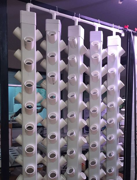 Vertical Hydroponics Diy, Diy Hydroponic Tower, Ebb And Flow Hydroponics, Homemade Hydroponics, Nft Hydroponics, Hydroponic Gardening Diy, Vertical Hydroponics, Hydroponic Herb Garden, Hydroponic Lettuce