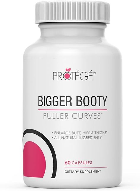 Protege Beauty Premium Butt Enhancement Pills - Bigger Butt and Glute Growth Supplement - Booty Enlargement to Lift, Firm and Tighten - Advance Butt Enhancer for Women - 60 ct Bigger Buttocks Supplements, Weight Gain Supplements For Women, Glute Growth, Healthy Weight Gain Foods, Revenge Body, Weight Gain Supplements, Growth Supplements, Big Bum, Natural Skin Care Ingredients