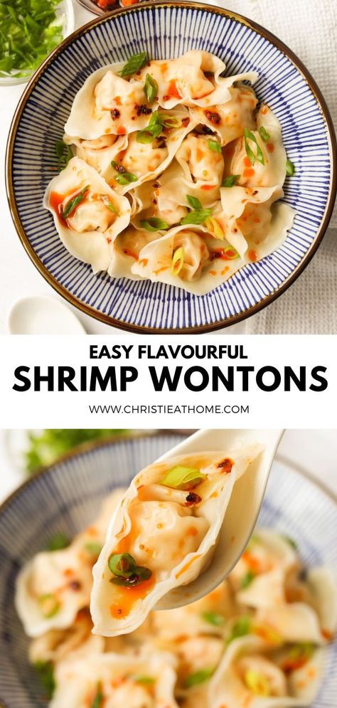 Wonton Pastry Recipe, Wonton Wrappers Appetizers, Prawn Wonton Recipe, Wonton Wrapper Uses, Shrimp Wonton Soup Recipe, Shrimp Wontons Recipes, Best Wonton Recipe, Healthy Wonton Recipes, Shrimp Rangoon Wontons