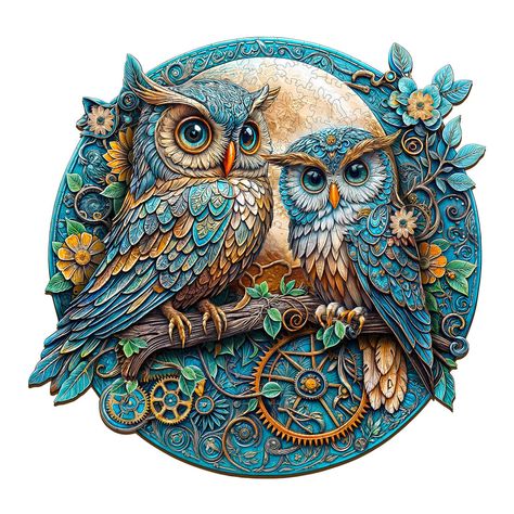 New Arrivals Wooden Jigsaw Puzzles & Family Games Funny Puzzles, Two Owls, Best Jigsaw, Types Of Magic, Puzzles For Adults, Animal Puzzle, Wooden Jigsaw Puzzles, Wood Puzzles, Wooden Jigsaw