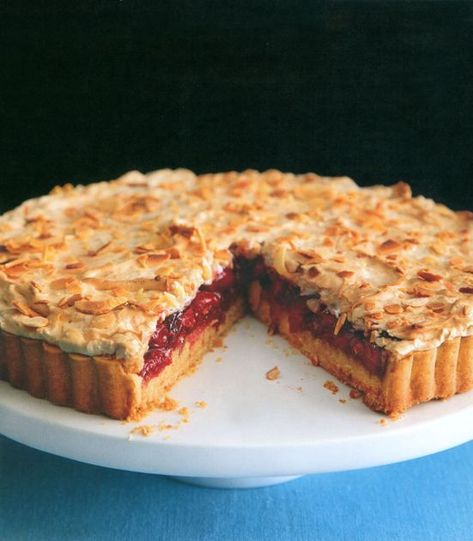 Sour Cherry Tart, Sour Cherry Dessert Recipes, Tarte Recipes, Cherry Tart Recipe, Sour Cherry Recipes, Almond Meringue, Sour Cherries, Cherry Desserts, Cherry Recipes