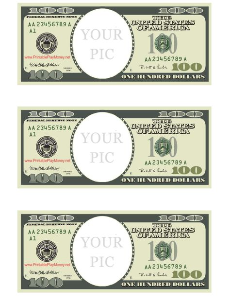 One Hundred Dollar Bill Photo Frame Template Download Printable PDF | Templateroller Dollar Bill Template Free Printable, Fake Dollar Bills Printable, 100 Dollar Bill Printable, Fake Money Template, Dollar Bill Template, Fake Money Printable, Fake Dollar Bill, One Hundred Dollar Bill, Photo Frame Template