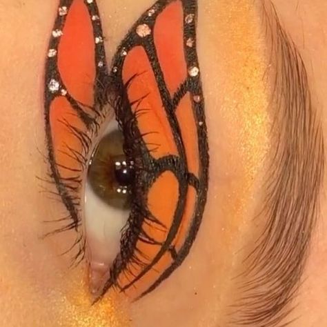 #butterflyeyemakeup hashtag on Instagram • Photos and Videos Halloweenský Makeup, Bentuk Alis, Butterfly Makeup, Video Makeup, Eye Fashion, Halloween Eye Makeup, Smink Inspiration, Eye Makeup Steps, Makeup Tutorial Video