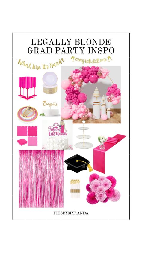 GRAD PARTY INSPO | LTK IN BIO #party Legally Blonde Party, Grad Party Inspo, Party Inspo, Legally Blonde, Law Student, Grad Party, Grad Parties, Blonde, Birthday