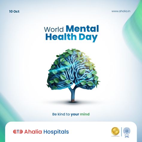 Mental health is not just the absence of illness; it's the presence of well-being. Today, let's focus on the well-being of our minds and the power of resilience. Together, we can create a world where mental health thrives.! 🧠💚 World Mental Health Day! #WorldMentalHealthDay #mentalhealth #mindful #freemind #thoughts #thinking #ahaliahospitals #ahaliahospitalsindia #ahaliagroup #ahaliagroupofhospitals #palakkad #kerala #keralam Palakkad Kerala, World Mentalhealth Day, World Mental Health Day, Create A World, Mental Health Day, Free Mind, Health Day, Character Wallpaper, Creative Ads