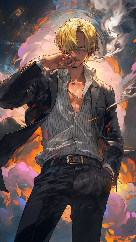 One Piece Drawing Sanji, One Piece Fanart Wallpaper, Sanji Vinsmoke Wallpaper, One Piece Sanji Fanart, Sanji Fan Art, Sanji Art, Luffy And Sanji, Sanji Wallpaper, Sanji Fanart