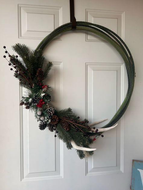 Christmas Lasso Wreath, Lasso Wreath, Christmas Forest, Wreath, Forest, Christmas