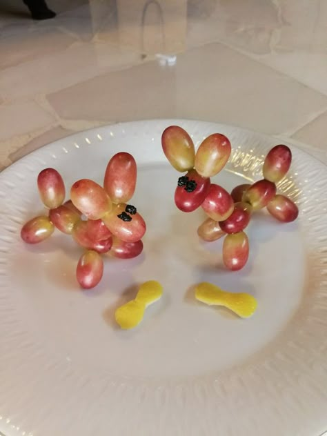 Fruit Art Ideas, Animal Shaped Fruit, Food Art Projects, Animal Foods, Salads For Kids, Christmas Party Snacks, Kids Food Crafts, Fruit Creations, Fruit Animals