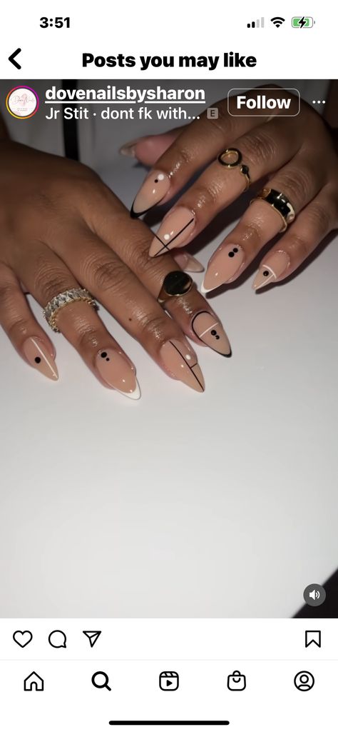 Beyonce Nails, Boho Nails, Super Cute Nails, Sassy Nails, Nude Nail Designs, Dope Nail Designs, Almond Acrylic Nails, Oval Nails, Fabulous Nails