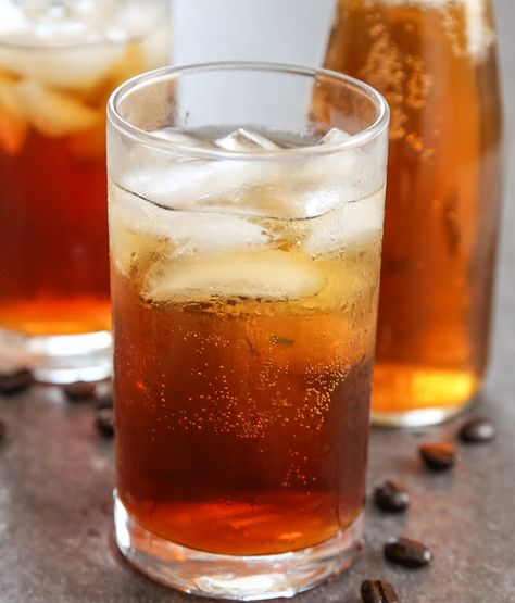 Coffee Soda Recipe, Coffee Tonic, Shrub Drink, Peanut Butter Banana Bread, Coffee Soda, San Diego Food, Italian Soda, Soda Recipe, Homemade Coffee