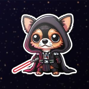 Funny Star Wars, Lover Sticker, Etsy Stickers, Sticker Funny, Sticker Shop, Party Favor, Funny Stickers, Chihuahua, Ontario