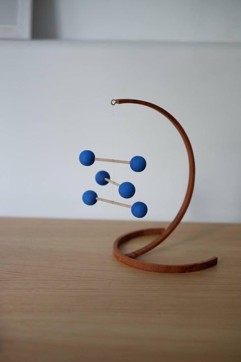 All mobiles. Nikki standing mobile. Calder Mobile, Kinetic Mobile, Wood Sculpture Art, Mobile Sculpture, Mobile Art, Kinetic Sculpture, Hanging Mobile, Water Based Paint, Wood Sculpture