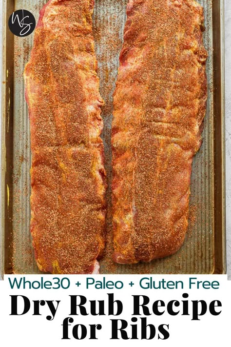 Gluten Free Pork Ribs Recipe, Gluten Free Ribs, Keto Rib Rub, Whole 30 Ribs, Paleo Ribs, Baby Back Rib Rub Recipes, Baby Back Rib Rub, Baby Back Ribs Rub Recipes, Pork Rib Rub Recipe