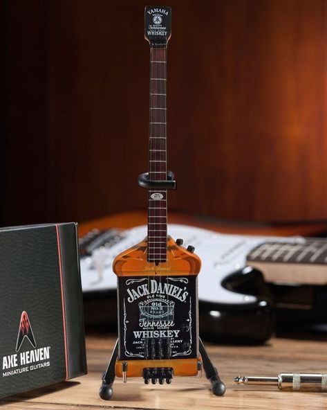 James Hetfield Guitar, Yamaha Bass, Miniature Guitars, Mini Guitar, Michael Anthony, Jack Daniel, Blues Guitar, Guitar Case, Guitar Stuff