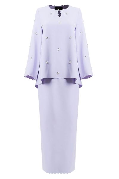 Baju Raya Ideas Modern 2023, Design Baju Raya 2023 Plus Size, Design Baju Raya 2023, Baju Kurung Moden Style 2023, Design Baju Raya, Raya Design Baju Kurung, Lilac Baju Raya, Kurung Peplum, Raya 2023