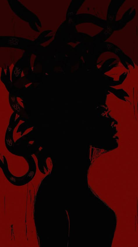 Wallpaper Medusa, Medusa Artwork, Wallpapers For Phone, Medusa Art, Half Elf, Dark Red Wallpaper, Scary Wallpaper, Stone Art Painting, Iphone Wallpaper Tumblr Aesthetic