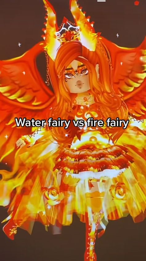 Fire Outfit Royale High, Fairy Outfit Royale High, Water Vs Fire Fairy Royale High Outfit, Fire Element Royale High, Water Element Royale High, Water Fairy Outfit Royal High, Light Fairy Royale High Outfit, Royale High Fairy Outfit, Royale High Dark Outfits