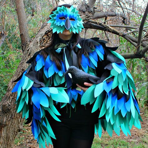 Diy Bird Costume, Bird Costume Kids, Bird Wings Costume, Sew Halloween, Secretary Bird, Parrot Costume, Owl Costume, Costume Making, Bird Costume