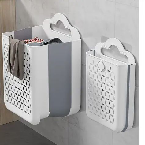 Laundry Basket Wall, Bathroom Laundry Basket, Million Dollar Ideas, Bathroom Laundry Baskets, Laundry Organizer, Laundry Basket With Lid, Basket Wall Hanging, Collapsible Laundry Basket, Space Saving Bathroom