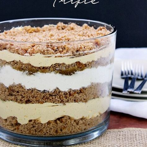 Pumpkin Spice Trifle Recipe - Lil' Luna Carrot Cake Trifle, Cream Cheese Carrot Cake, Trifle Recipes Easy, Easy Trifle, Cake Trifle, Trifle Cake, Trifle Recipes, Trifle Dish, Trifle Bowl