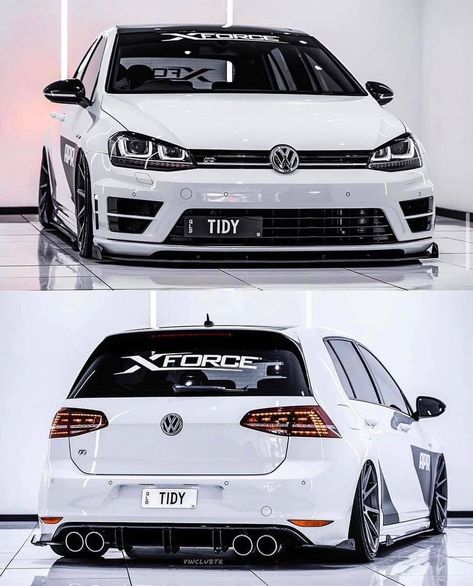 J U S T V A G P O W E R ®️’s Instagram post: “Clean White 7R 🔥 T-Shirts, Hoodies,Stickers and more for Vag Owners available now via the link in my bio!💥 - 🚗 Custom Steering…” Aveo Gt, Golf Gti R32, Vw Golf R Mk7, Nfs Heat, Golf R Mk7, Golf 7 R, Volkswagen Polo Gti, Tmax Yamaha, Golf 7 Gti